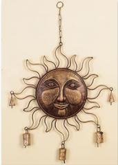 Sunface Metal Large Wind Chimes With Bells