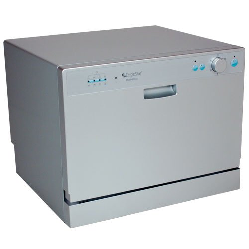 DWP60ES - EdgeStar Portable Countertop Dishwasher for Six Place Settings - Silver