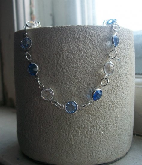 Swarovski metal link bracelet