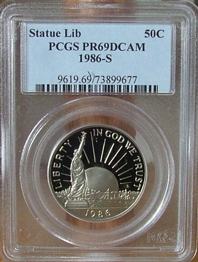 1986 S Statue of Liberty PCGS PR69DCAM