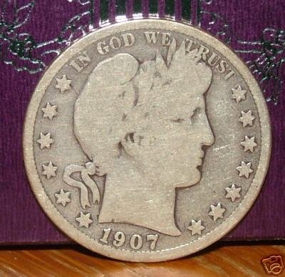 1907-D Barber Silver Half Dollar!!!