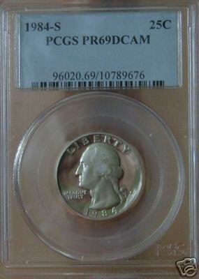 1984-S Proof Washington Quarter PR69DCAM PCGS!!!