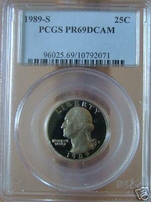 1989-S Washington Quarter PR69DCAM PCGS!!!