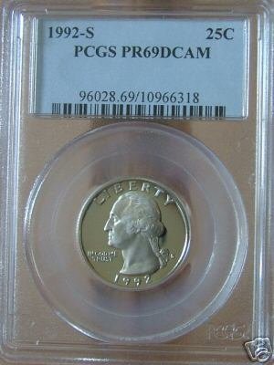 1992-S Washington Quarter PR69DCAM PCGS!!!