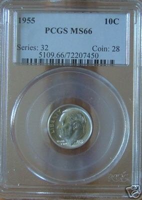 1955 Roosevelt Dime MS66 PCGS!!!