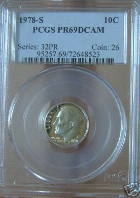 1978-S Roosevelt Dime PR69DCAM PCGS!!!