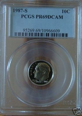 1987-S Roosevelt Dime PR69DCAM PCGS!!!