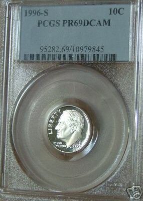 1996 S Proof Roosevelt Dime PR69DCAM PCGS!!!