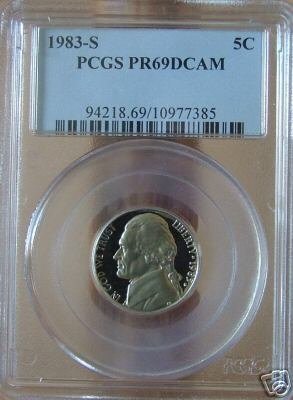 1983-S Jefferson Nickel PR69DCAM PCGS!!!