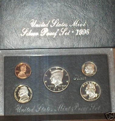 1996-S Deep Cameo Silver Proof Set Better Year!!