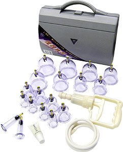 KangZhu Deluxe 18 Cups Acupuncture Suction Cupping with Case