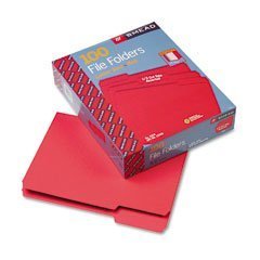 Smead File Folders Red Letter 12743 Box of 100 FREE SHIPPING