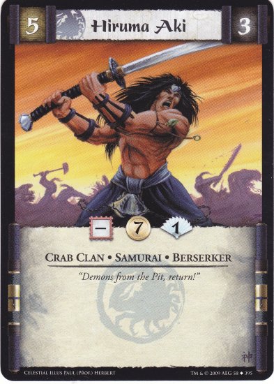 Hiruma Aki (L5R) - Near Mint