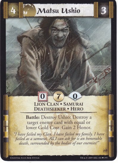 Matsu Ushio (L5R) - Near Mint