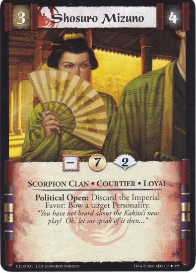 Shosuro Mizuno (L5R) - Near Mint