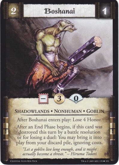 Boshanai (L5R) - Near Mint