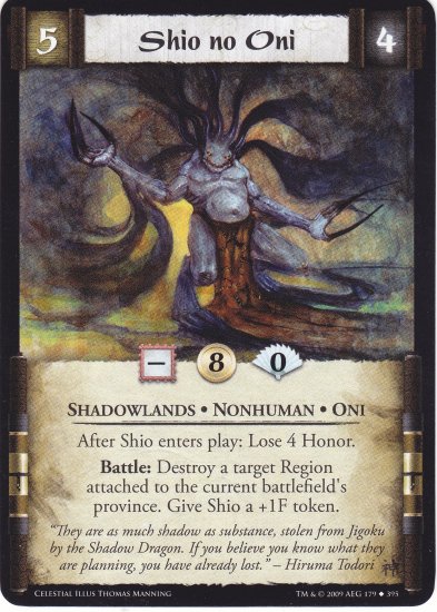 Shio no Oni (L5R) - Near Mint