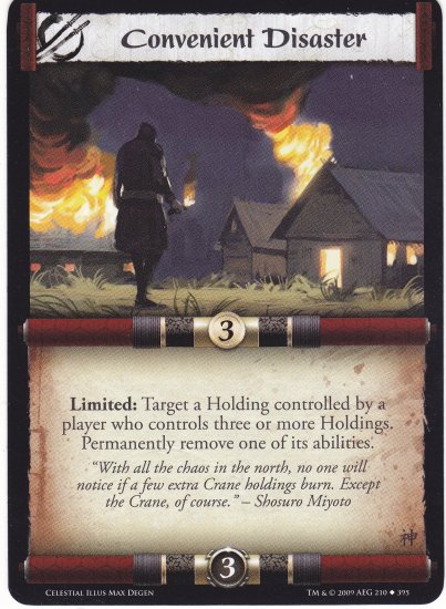 Convenient Disaster (L5R) - Near Mint