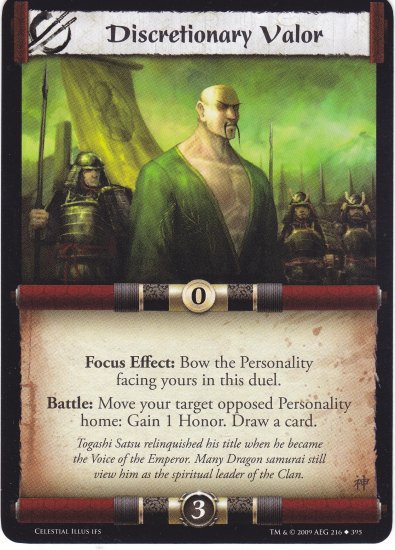 Discretionary Valor (L5R) - Near Mint