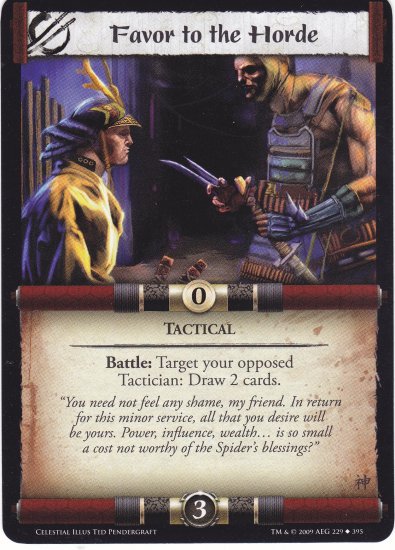 Favor tot he Horde (L5R) - Near Mint