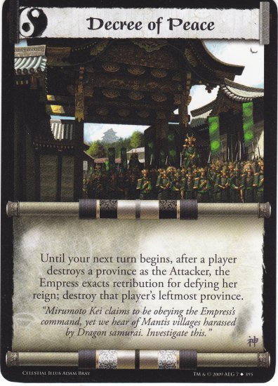 Decree of Peace (L5R) - Near Mint