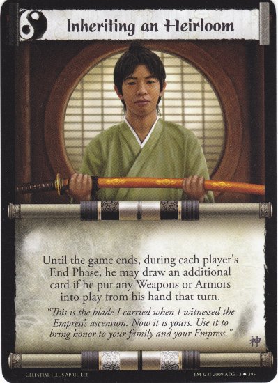 Inheriting an Heirloom (L5R) - Near Mint