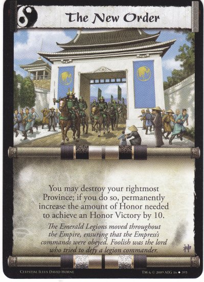 The New Order (L5R) - Near Mint