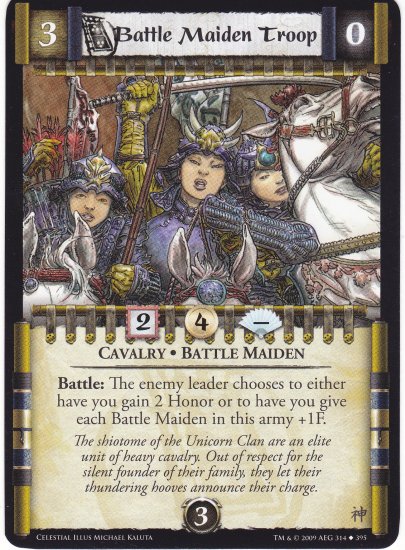 Battle Maiden Troop (L5R) - Near Mint
