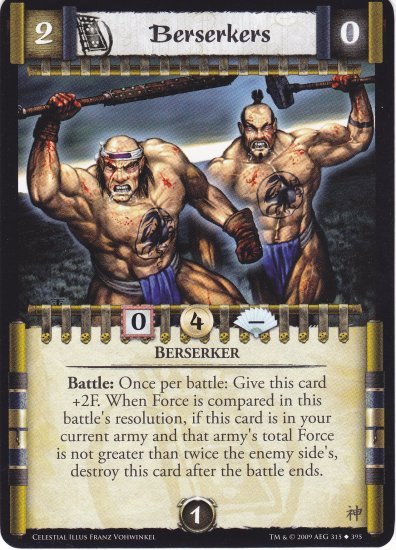 Berserkers (L5R) - Near Mint