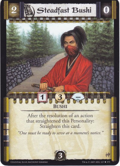 Steadfast Bushi (L5R) - Near Mint
