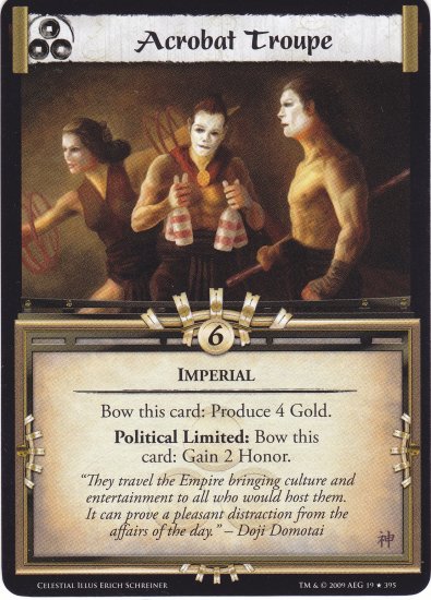 Acrobat Troupe (L5R) - Near Mint