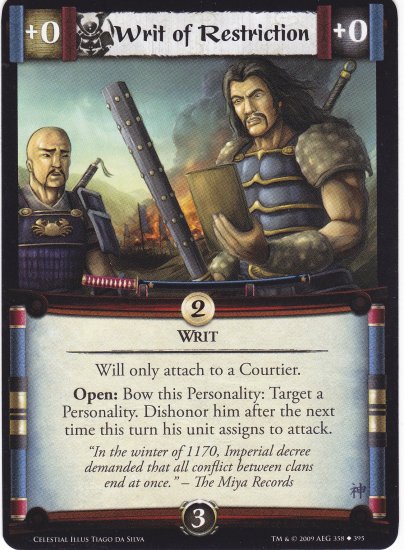 Writ of Restriction (L5R) - Near Mint