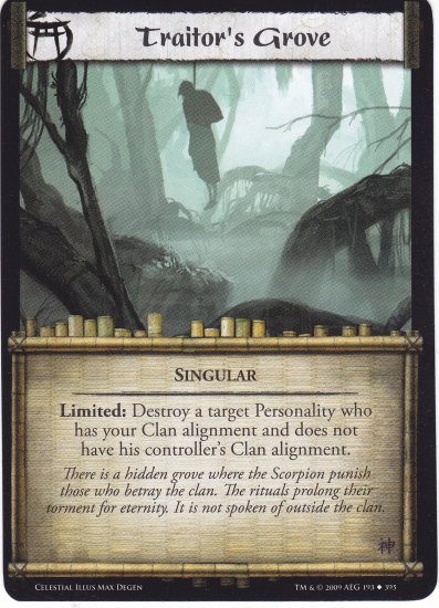 Traitor's Grove (L5R) - Near Mint