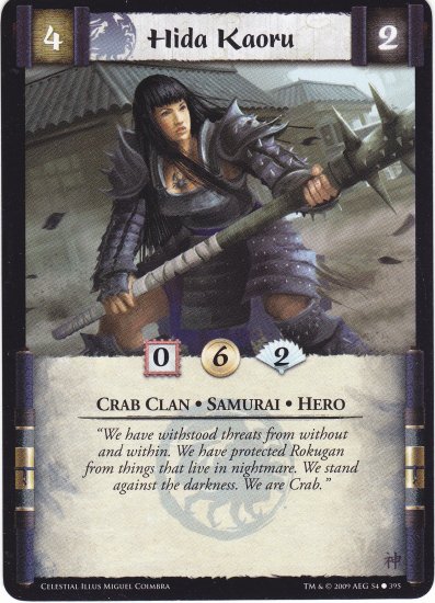 Hida Kaoru x3 (L5R) - Near Mint