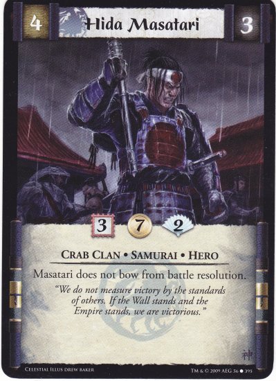 Hida Masatari x3 (L5R) - Near Mint