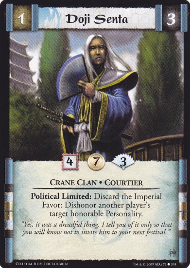 Doji Senta x3 (L5R) - Near Mint