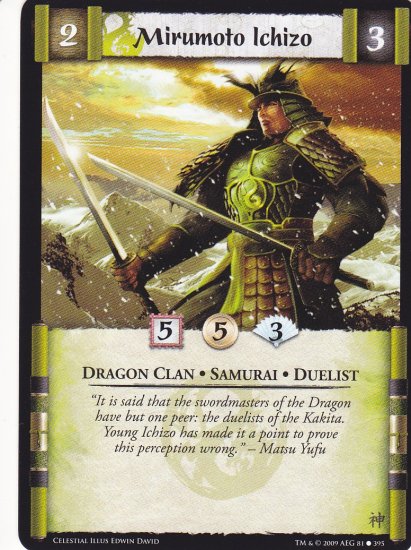 Mirumoto Ichizo x3 (L5R) - Near Mint