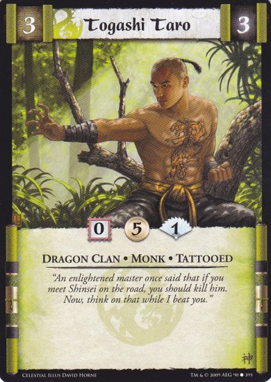 Togashi Taro x3 (L5R) - Near Mint