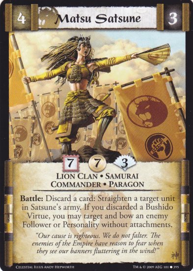 Matsu Satsune x3 (L5R) - Near Mint