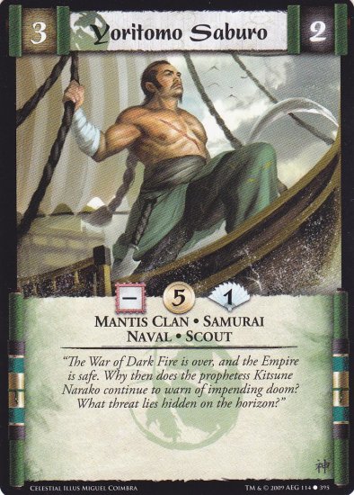 Yoritomo Saburo x3 (L5R) - Near Mint