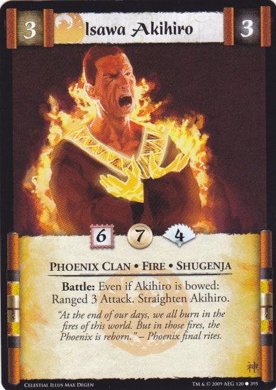 Isawa Akihiro x3 (L5R) - Near Mint