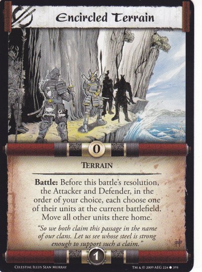Encircled Terrain x3 (L5R) - Near Mint
