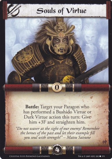 Souls of Virtue x3 (L5R) - Near Mint