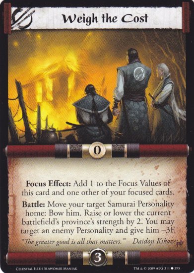 Weigh the Cost x3 (L5R) - Near Mint