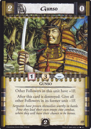 Gunso x3 (L5R) - Near Mint