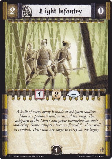 Light Infantry x3 (L5R) - Near Mint