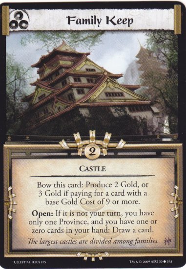 Family Keep x3 (L5R) - Near Mint