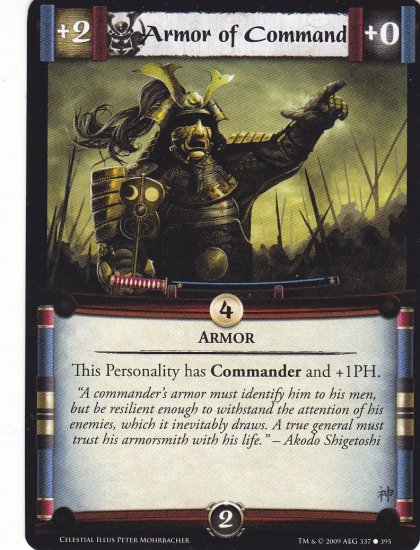 Armor of Command x3 (L5R) - Near Mint