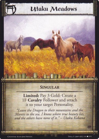Utaku Meadows x3 (L5R) - Near Mint