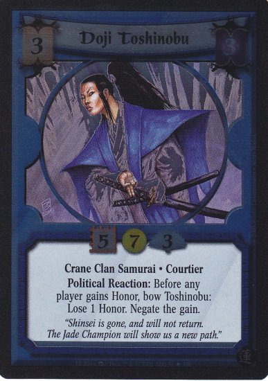 FOIL Doji Toshinobu (L5R) - Near Mint